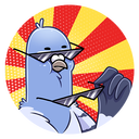 Стикер Голубь Михаил #13 ВКонтакте