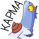 Стикер Голубь Михаил #38 ВКонтакте