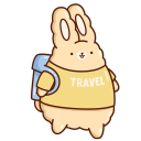 Стикер Кролик Супчик #8 ВКонтакте