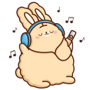 Стикер Кролик Супчик #10 ВКонтакте