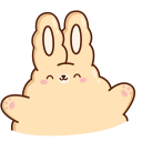 Стикер Кролик Супчик #12 ВКонтакте