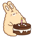 Стикер Кролик Супчик #15 ВКонтакте
