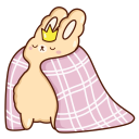 Стикер Кролик Супчик #20 ВКонтакте