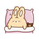 Стикер Кролик Супчик #24 ВКонтакте