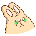 Стикер Кролик Супчик #39 ВКонтакте