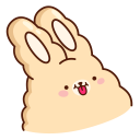 Стикер Кролик Супчик #42 ВКонтакте