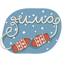 Стикер Новогодняя компания #7 ВКонтакте