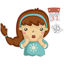 Стикер Новогодняя компания #23 ВКонтакте