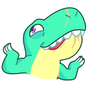 Стикер Тиранозавр Дино #9 ВКонтакте
