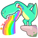 Стикер Тиранозавр Дино #45 ВКонтакте