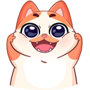 Стикер Миу-Мяу #1 ВКонтакте