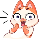 Стикер Миу-Мяу #9 ВКонтакте