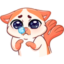 Стикер Миу-Мяу #21 ВКонтакте