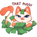 Стикер Миу-Мяу #30 ВКонтакте