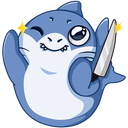 Стикер Мистер Акул #7 ВКонтакте