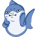 Стикер Мистер Акул #12 ВКонтакте