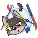 Стикер Күн күркіреу #23 ВКонтакте