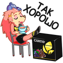 Стикер Кёрти #13 ВКонтакте