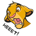 Стикер Король Лев #10 ВКонтакте