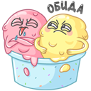 Стикер Крошки-морожки #12 ВКонтакте