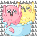 Стикер Крошки-морожки #42 ВКонтакте