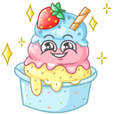 Стикер Крошки-морожки #47 ВКонтакте