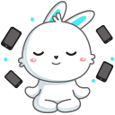 Стикер Кролик Олег #1 ВКонтакте