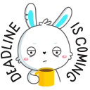 Стикер Кролик Олег #12 ВКонтакте