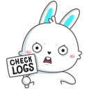 Стикер Кролик Олег #15 ВКонтакте