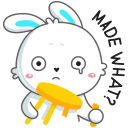 Стикер Кролик Олег #25 ВКонтакте