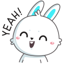 Стикер Кролик Олег #30 ВКонтакте