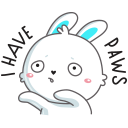 Стикер Кролик Олег #49 ВКонтакте