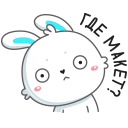 Стикер Кролик Олег #50 ВКонтакте