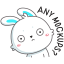 Стикер Кролик Олег #51 ВКонтакте