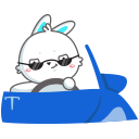 Стикер Кролик Олег #69 ВКонтакте