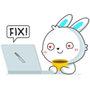 Стикер Кролик Олег #71 ВКонтакте