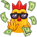 Стикер Цыплята Бургер Кинг #2 ВКонтакте