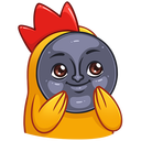 Стикер Цыплята Бургер Кинг #3 ВКонтакте