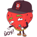 Стикер Тупая Клубника #10 ВКонтакте