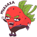 Стикер Тупая Клубника #14 ВКонтакте