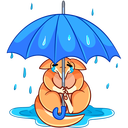 Стикер Оливия #40 ВКонтакте