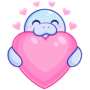 Стикер Ламантин #2 ВКонтакте