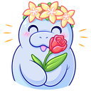 Стикер Ламантин #10 ВКонтакте