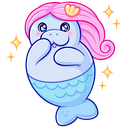 Стикер Ламантин #14 ВКонтакте