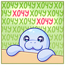 Стикер Ламантин #24 ВКонтакте