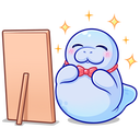 Стикер Ламантин #26 ВКонтакте