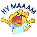 Стикер Классный Кот #14 ВКонтакте