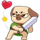 Стикер Сэр Лансемопс #10 ВКонтакте