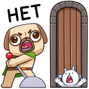 Стикер Сэр Лансемопс #24 ВКонтакте