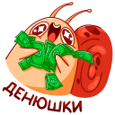 Стикер Улитка Генри #19 ВКонтакте